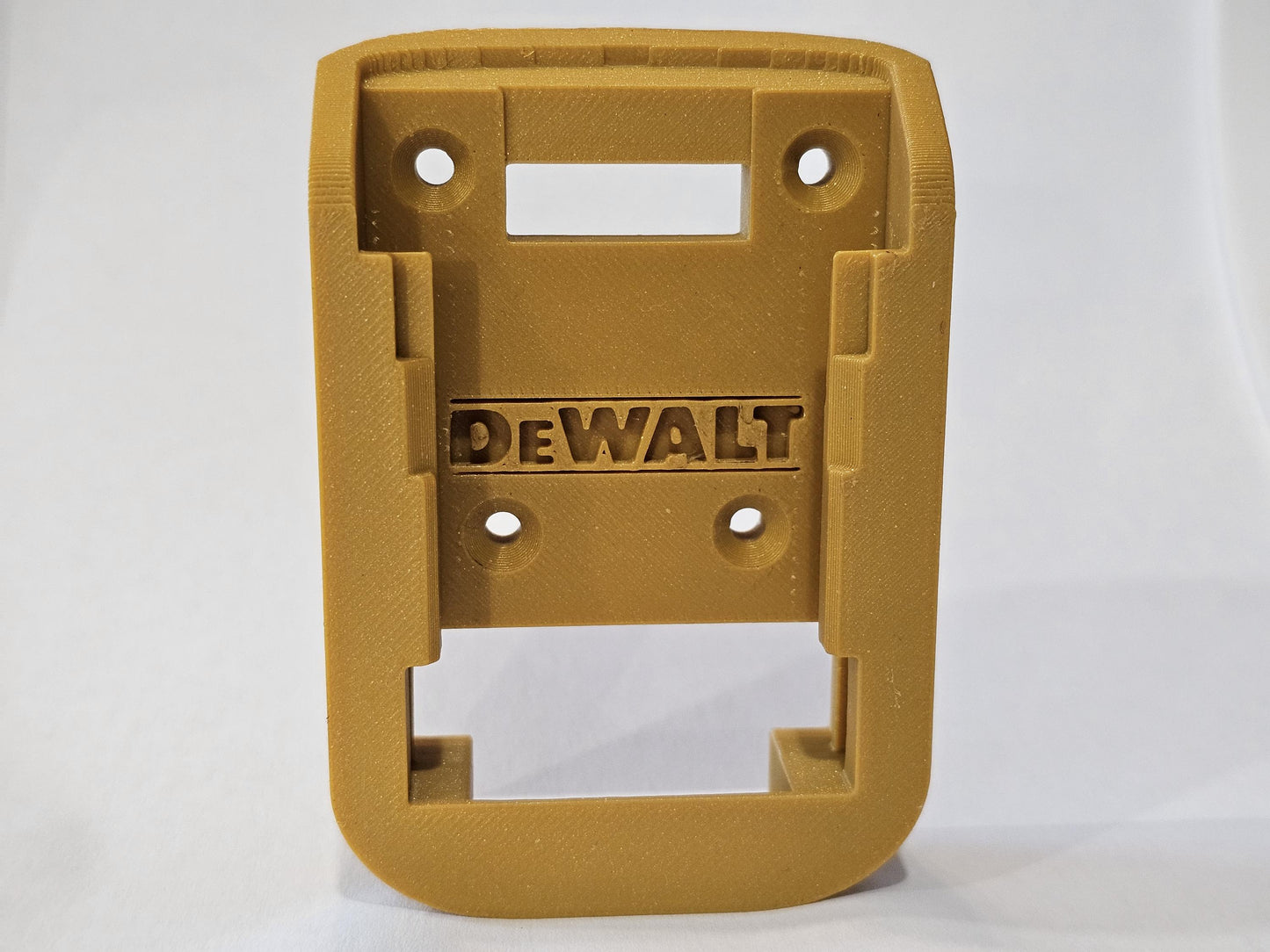 DeWalt Battery Wall Mount – 3D Printed Bracket Holder for 20V Batteries – Tool Organizer